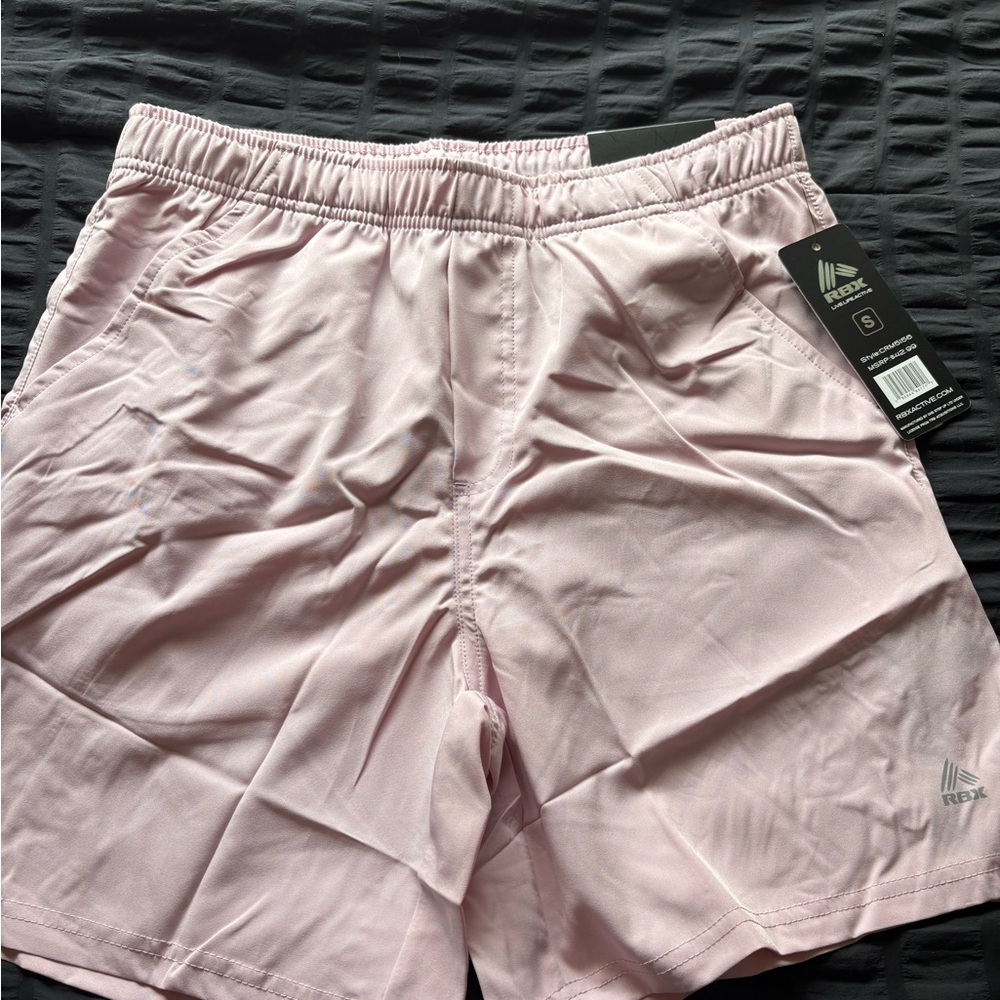 RBX Men's Light Pink Athletic Shorts